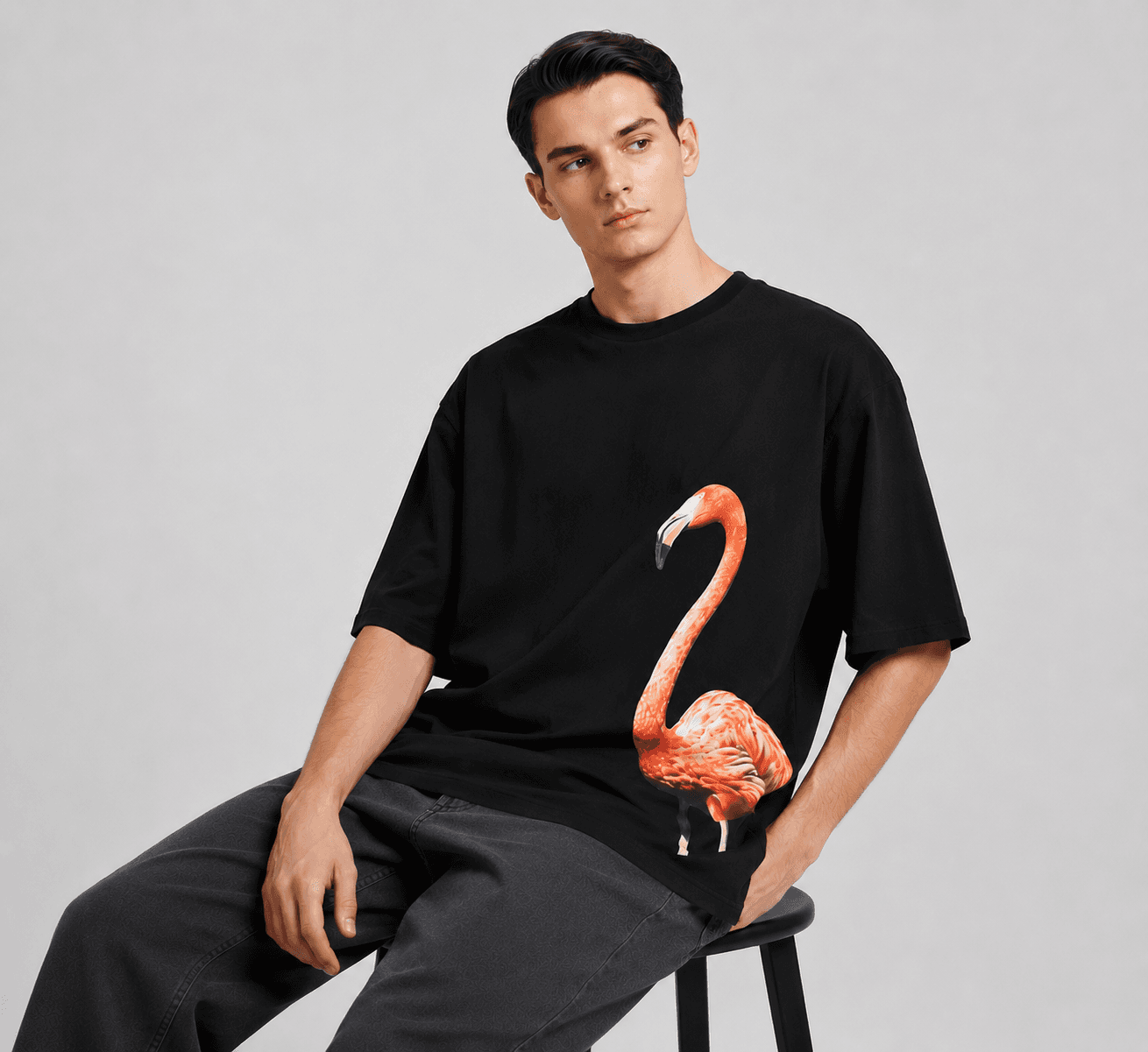 Flamingo Drift Baggy Tee