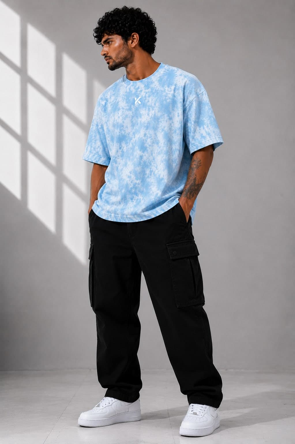 Sky Mist Drop Shoulder T-Shirt