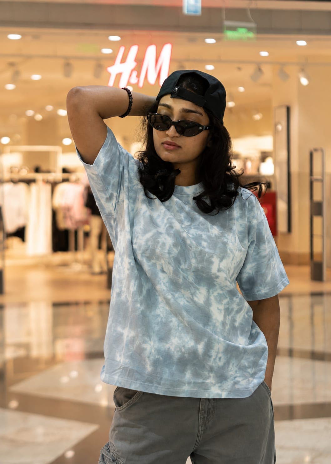 Sky Mist Drop Shoulder T-Shirt